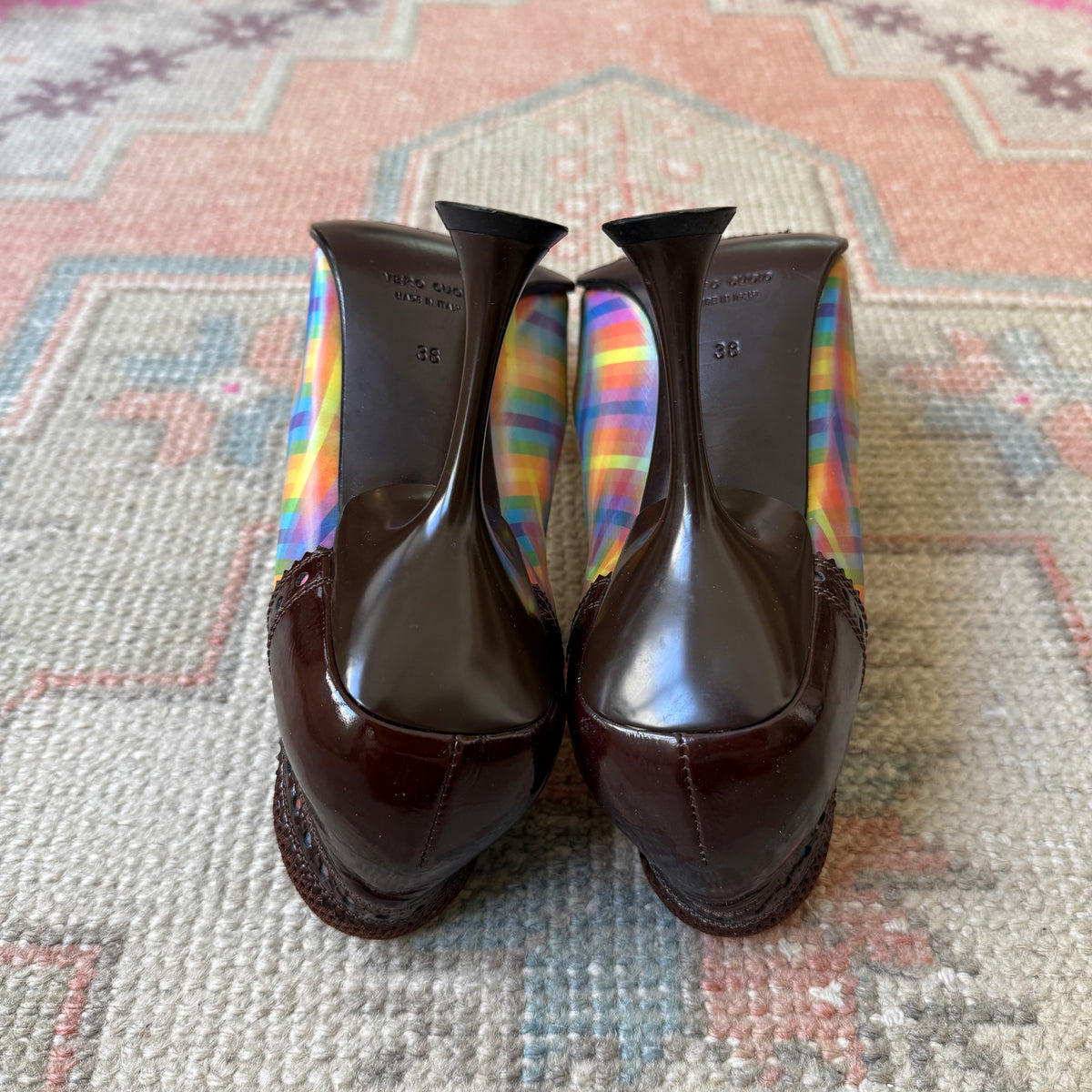 F/W1999 miu miu Holographic Pumps - US 7.5-8