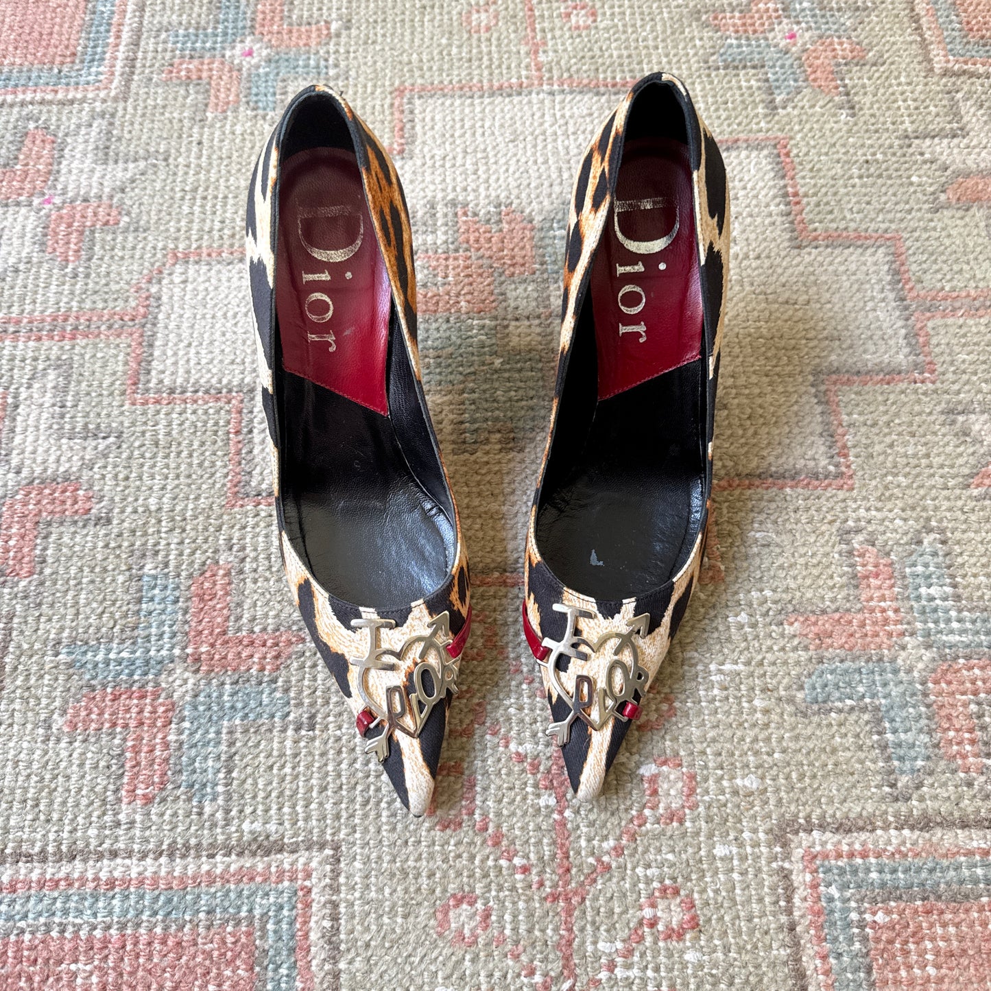 F/W2004 Galliano “I Love Dior” Leopard Pumps - US 7