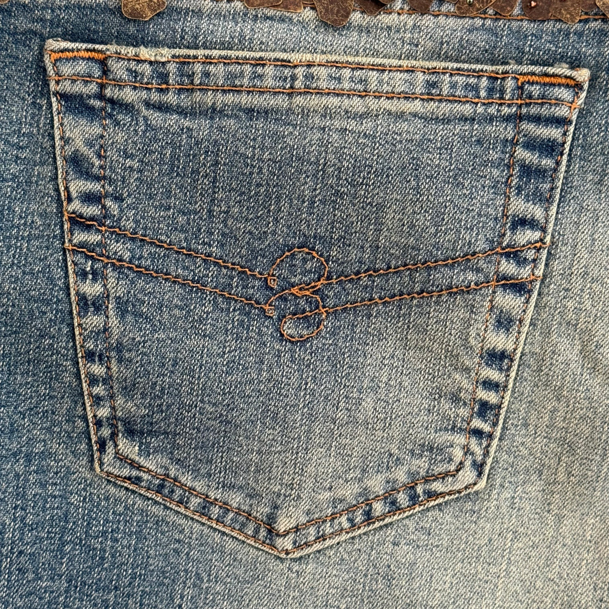 Y2K Hand Beaded Blumarine Low Rise Jeans - US 29-30