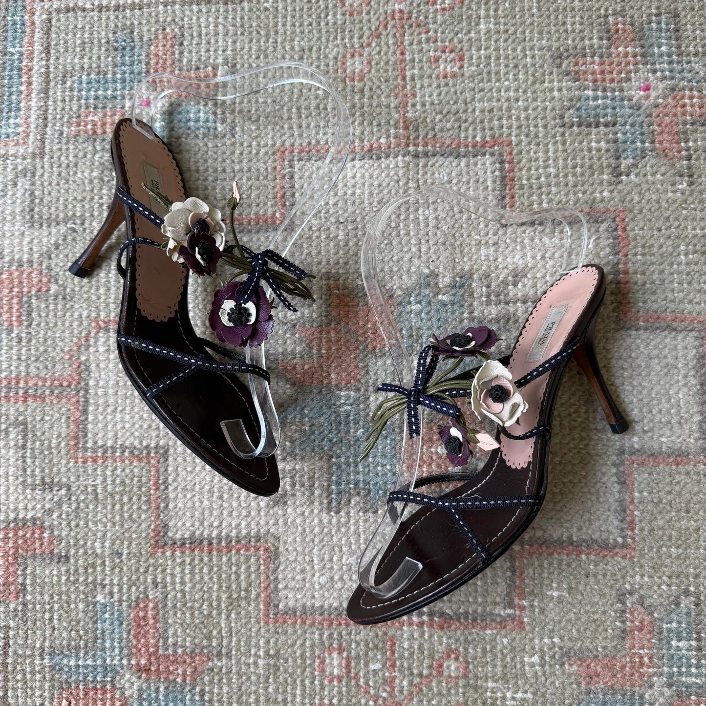 S/S2002 Prada Bouquet Sandals - US 6