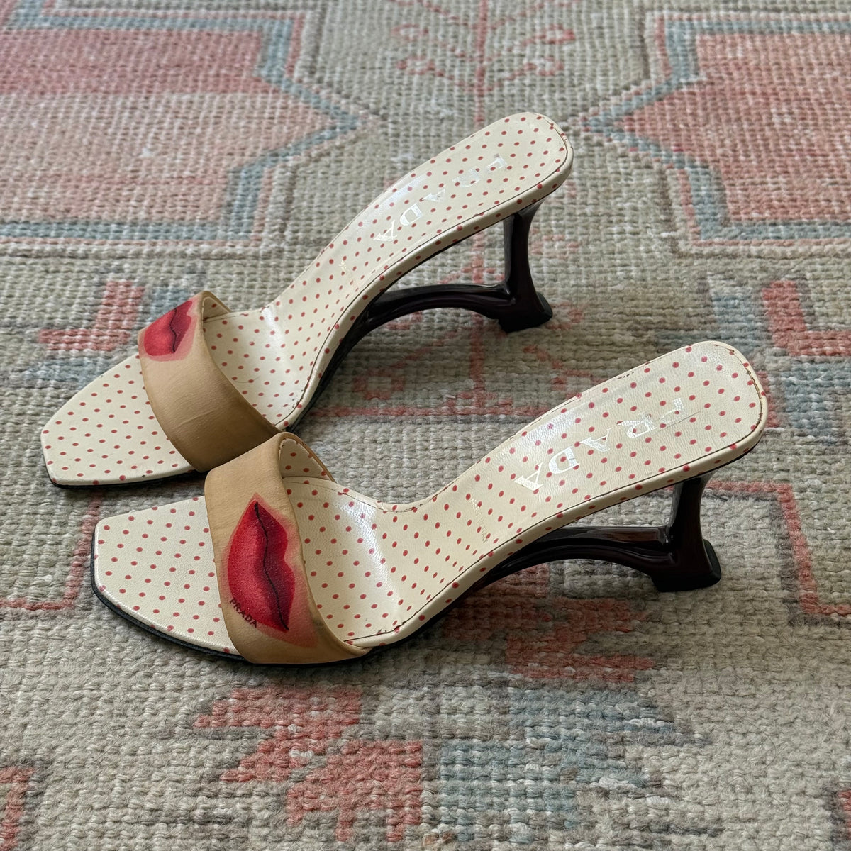 S/S2000 Prada Lip Sculptural Wedges - US 7-7.5