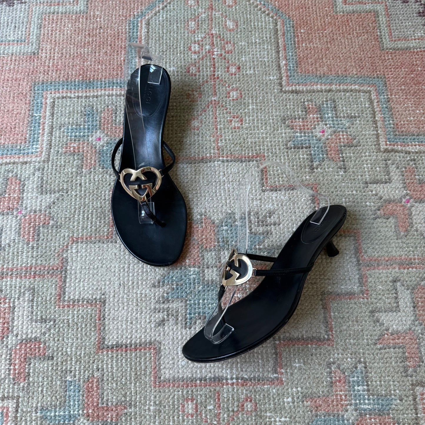 S/S2002 Tom Ford Gucci Heart Sandals - US 8-8.5