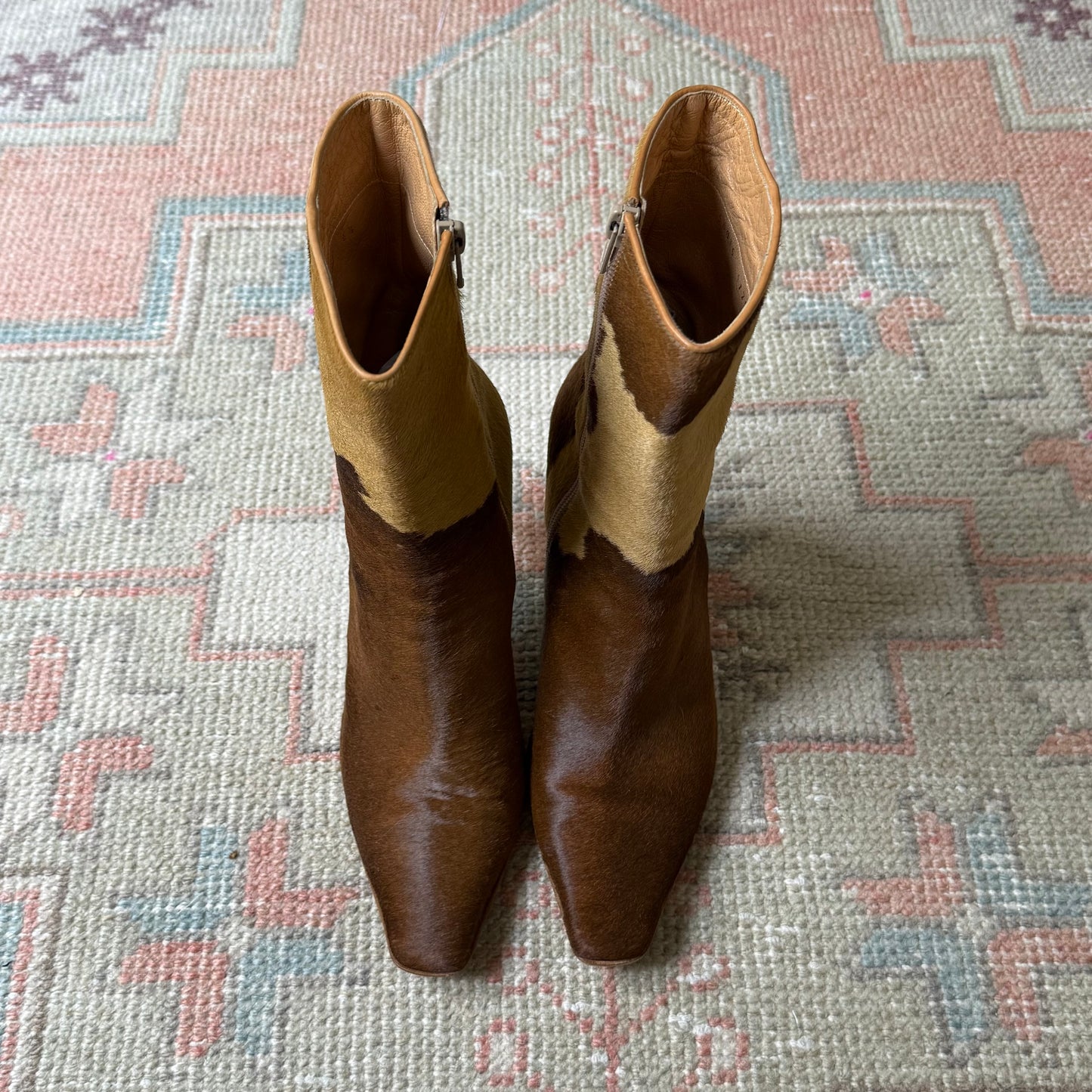 Y2K Casadei Cow Print Pony Hair Boots - US 7
