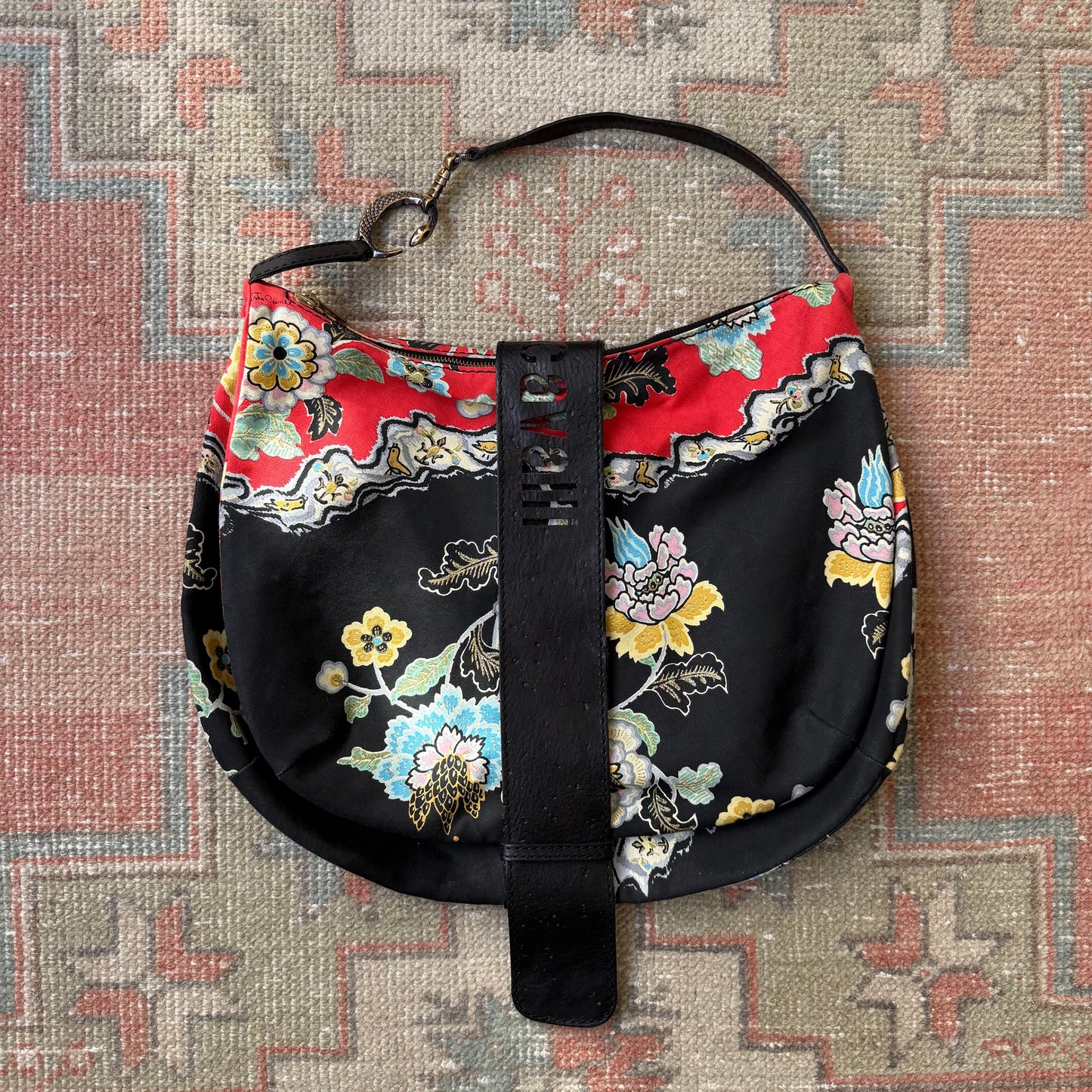 S/S2003 Roberto Cavalli Chinoiserie Shoulder Bag