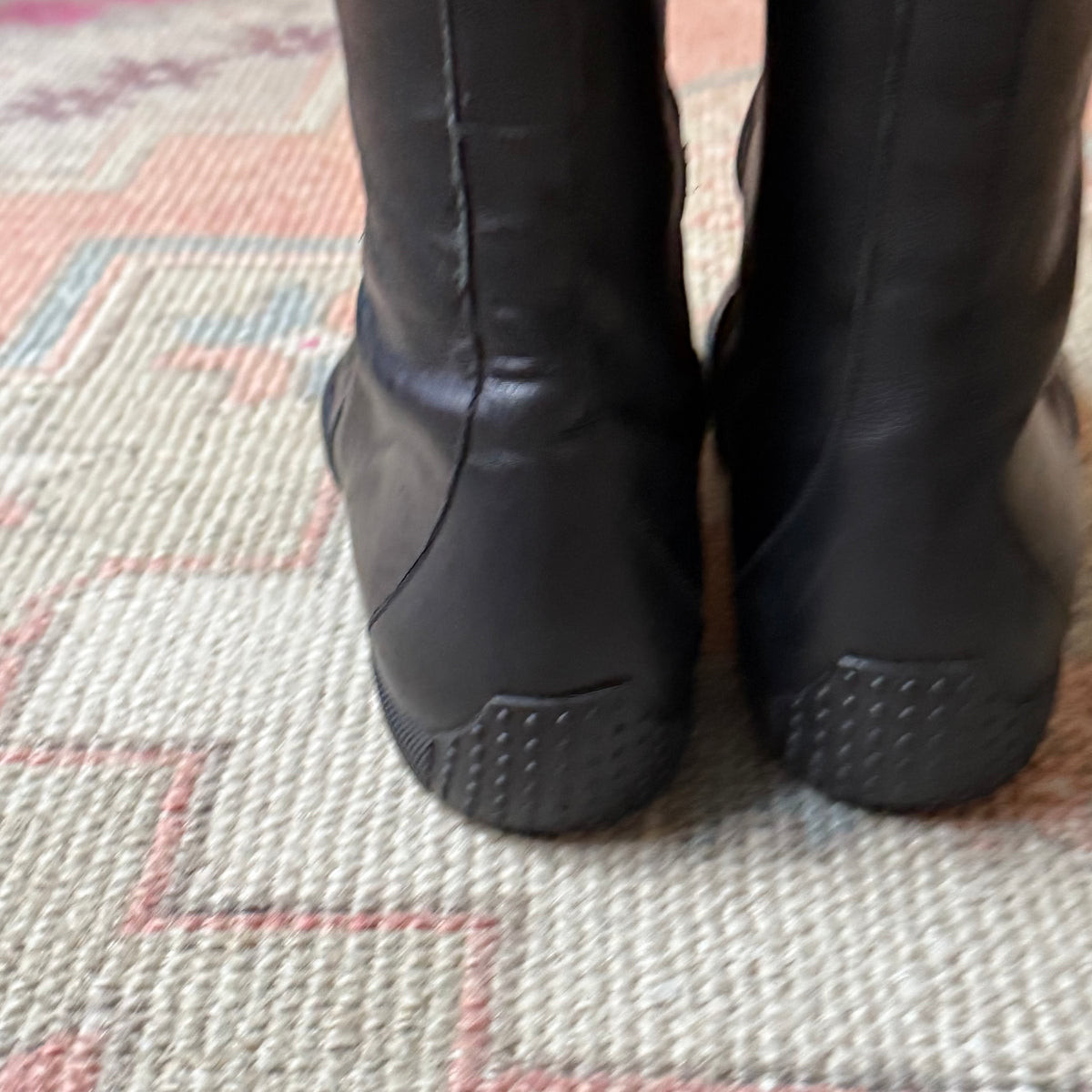 F/W2001 Galliano Dior Black Moto Boots - US 8
