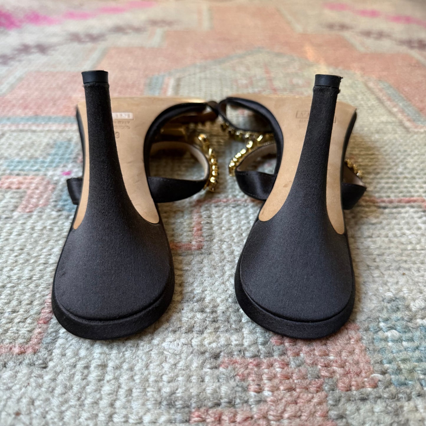 Y2K Giuseppe Zanotti Chocolate Jeweled Sandals - US 8