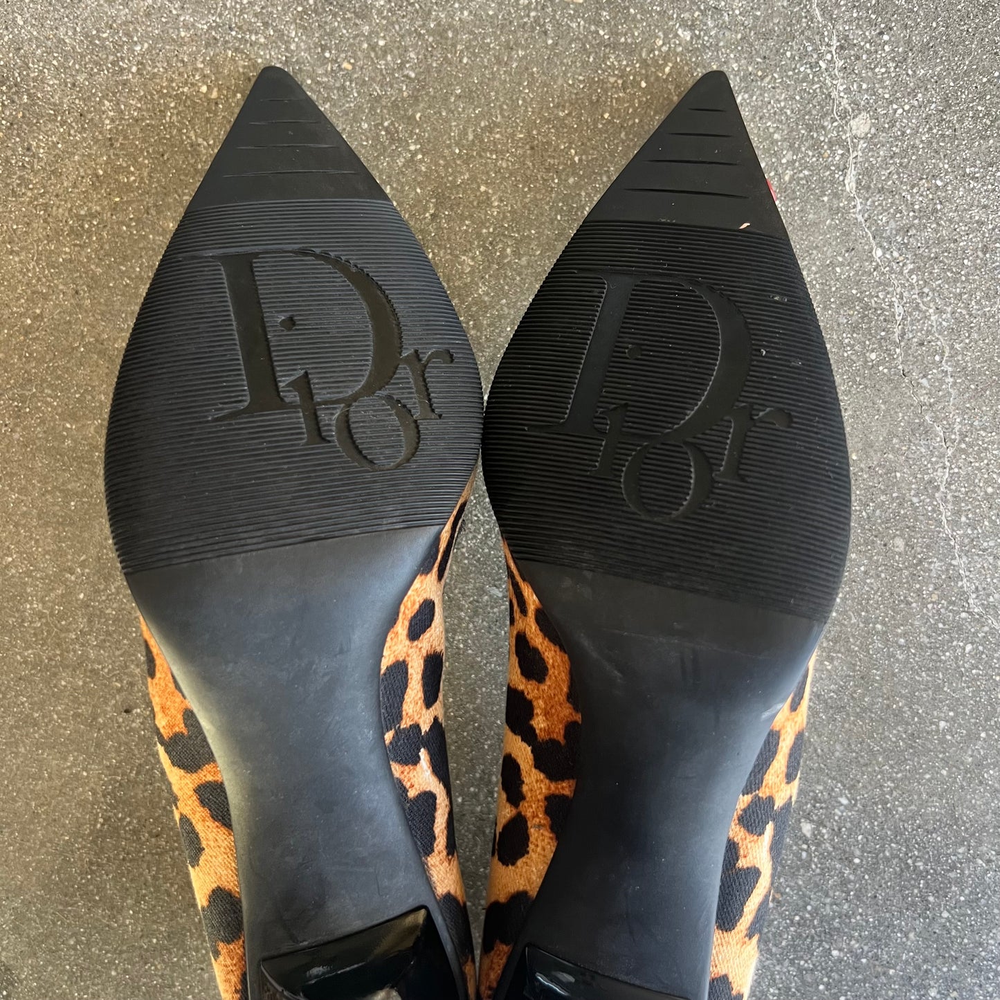 FW04 Galliano “I Love Dior” Leopard Heels - US 8