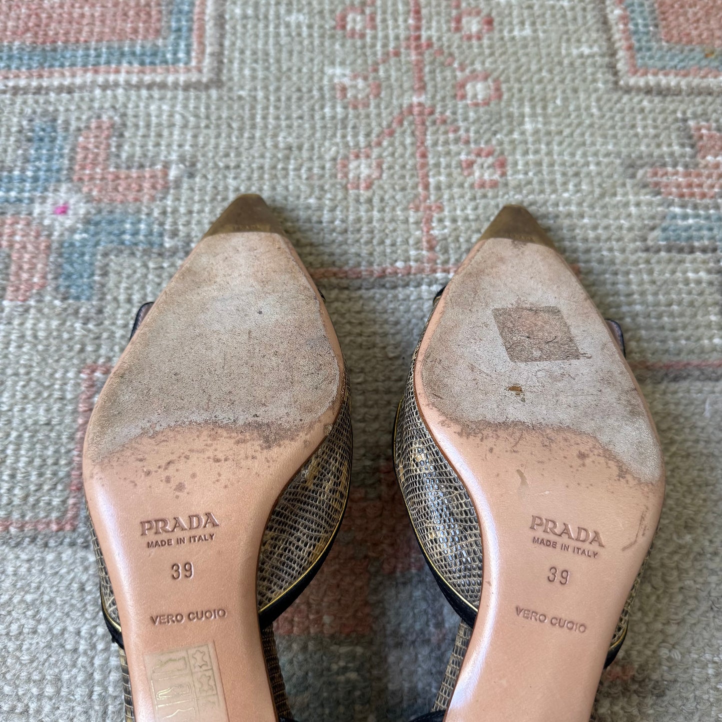 F/W2003 Prada Buckle D’Orsay Pumps - US 10