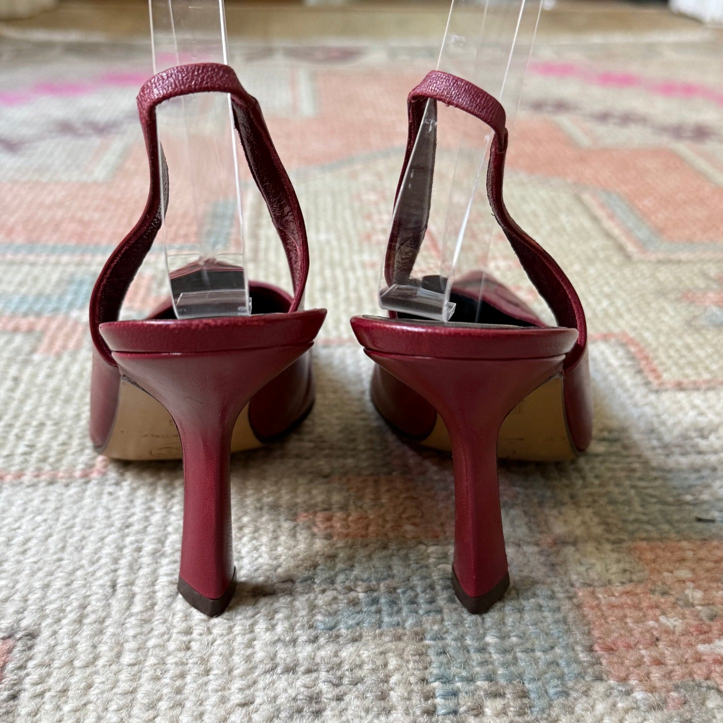 F/W2001 Chanel Camellia Slingback Pumps - US 6
