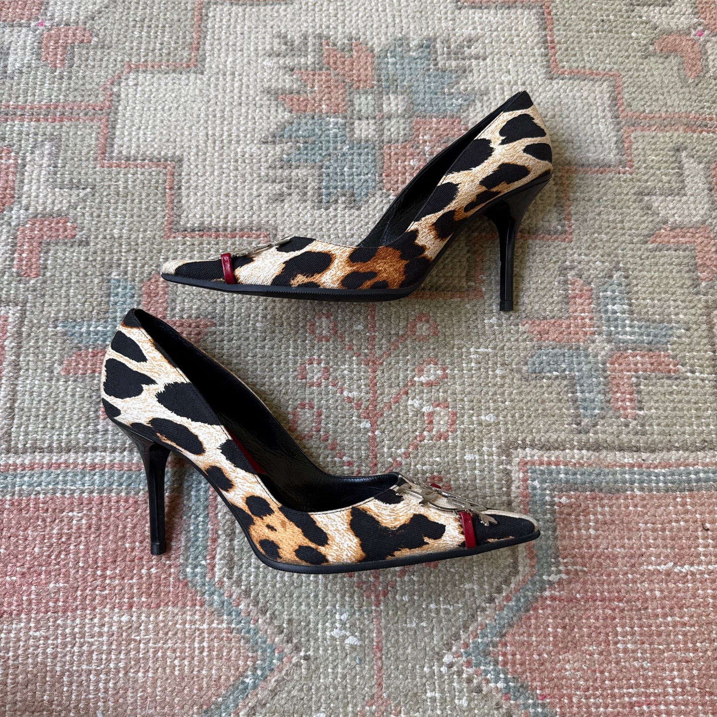 F/W2004 Galliano “I Love Dior” Leopard Pumps - US 7