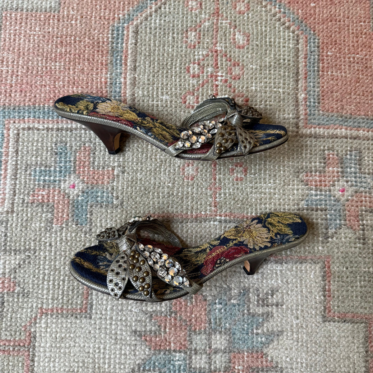 Y2K Giuseppe Zanotti Jeweled Mules - US 8