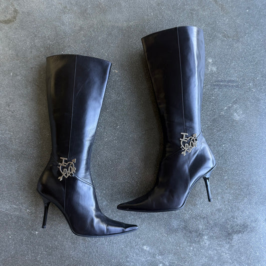 F/W2004 Galliano Dior “I Love Dior” Boots - US 8