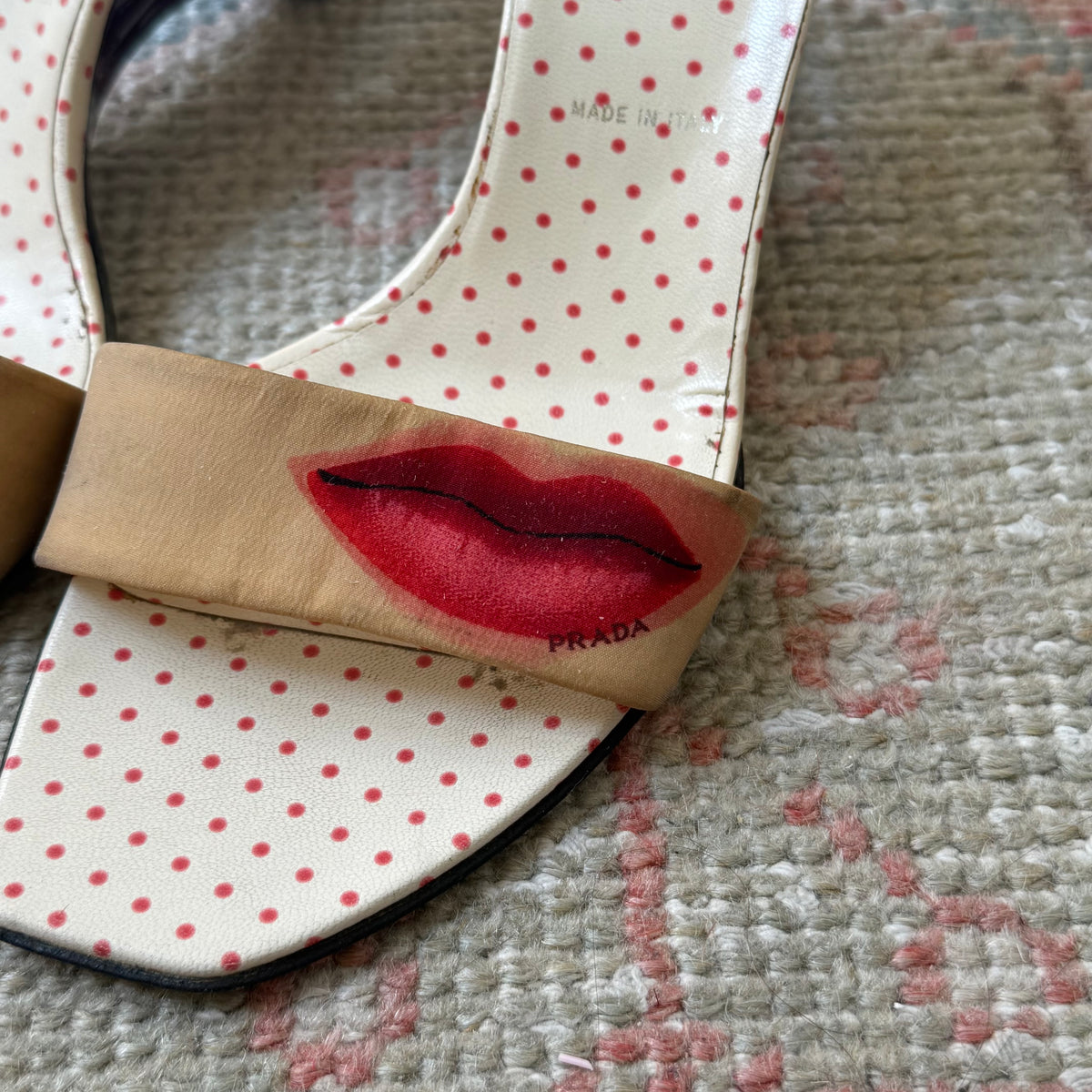 S/S2000 Prada Lip Sculptural Wedges - US 7-7.5