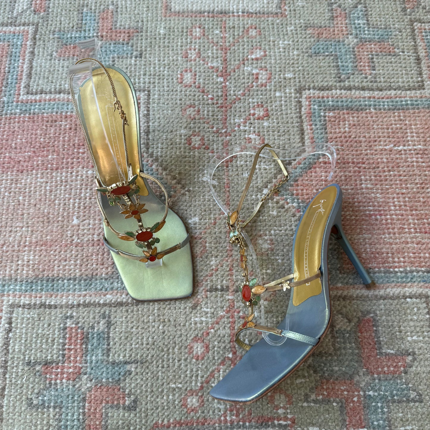 00s Giuseppe Zanotti Iridescent Beaded Heels - US 6.5-7