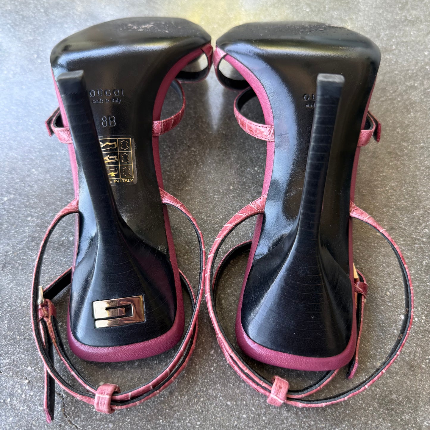 Pink Leather Gucci Tom Ford Sandals - US 8