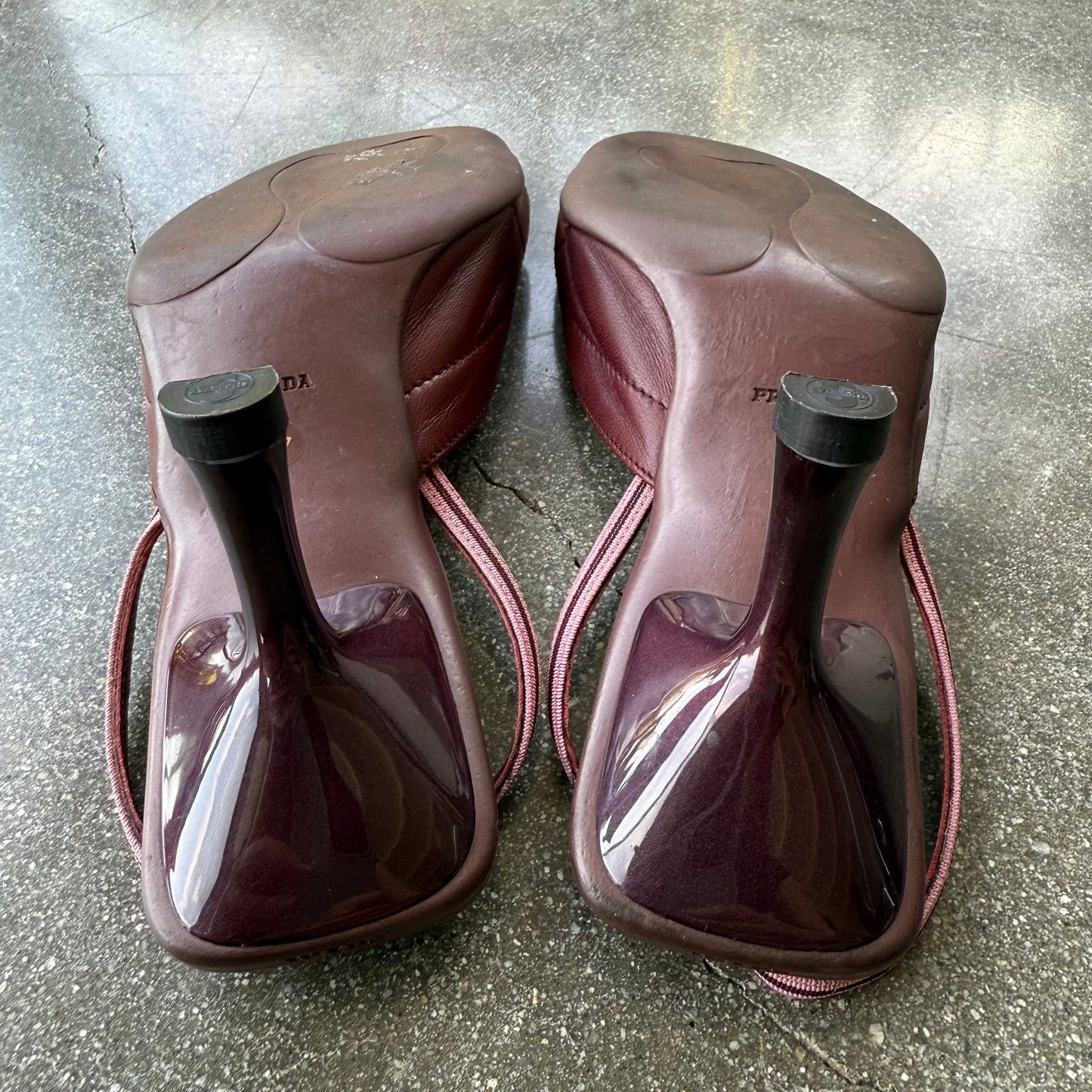 S/S2000 Prada Bow Slingback Sandals - US 7.5