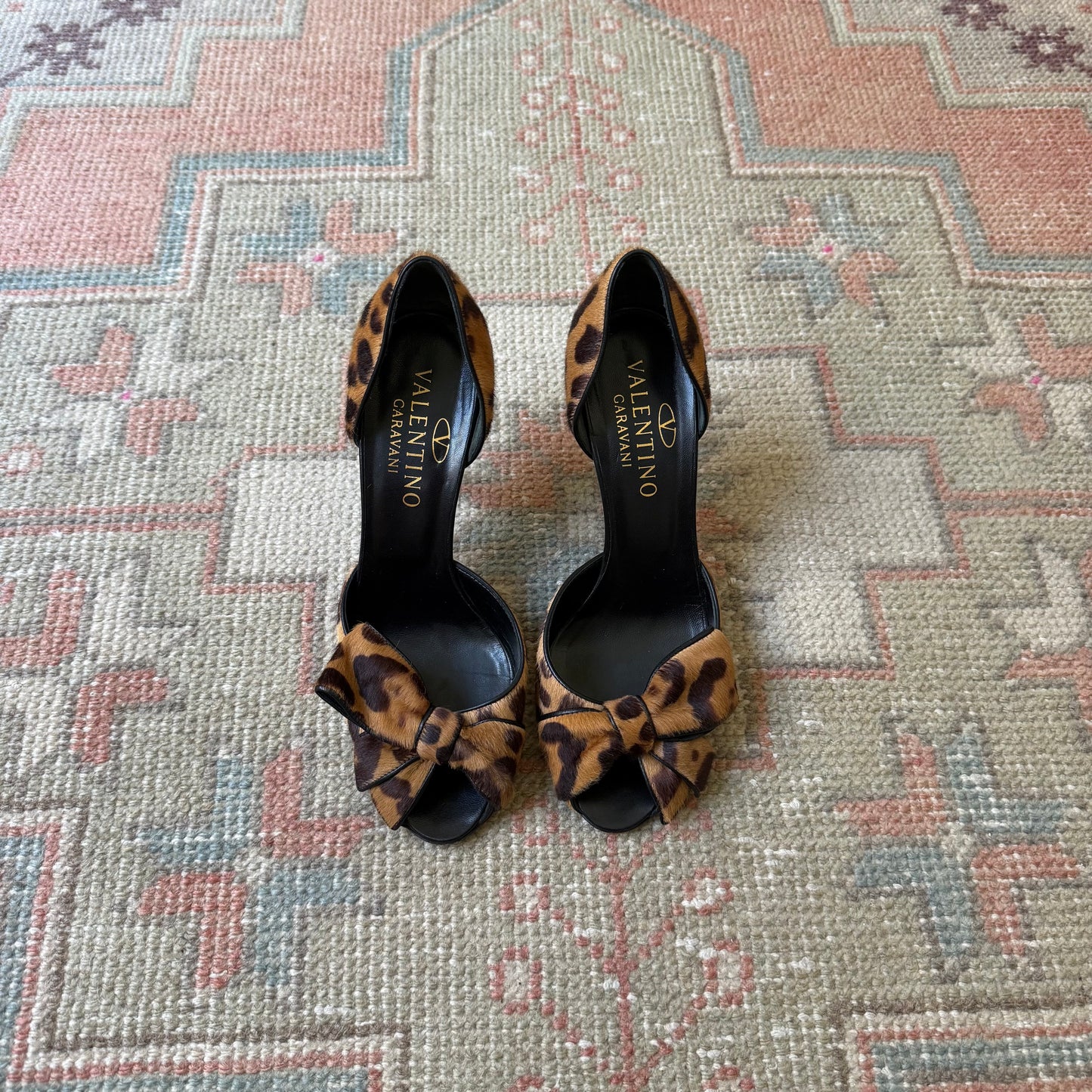 Y2K Valentino Cheetah Bow D’Orsay Heels - US 7.5