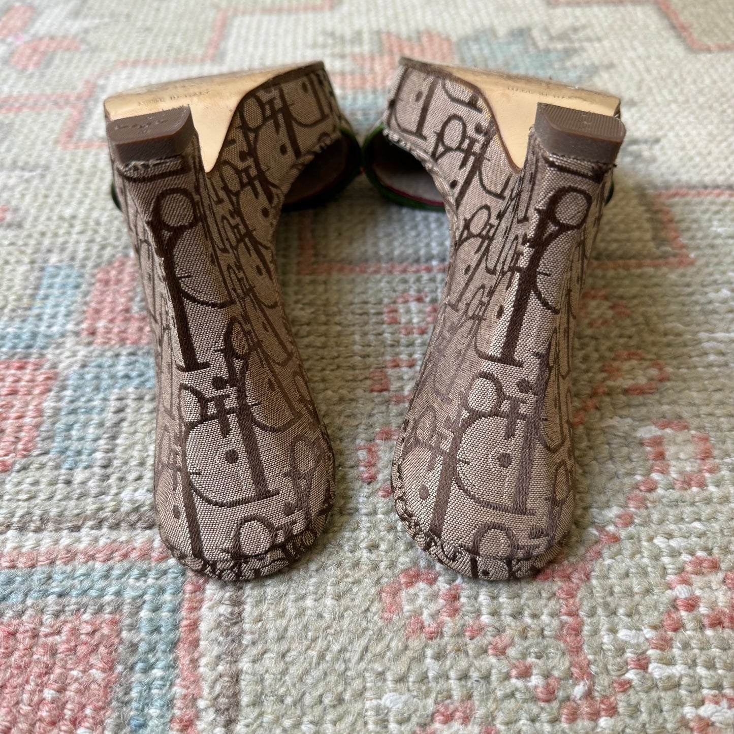 F/W2004 Galliano Dior Rasta Wedges - US 7.5
