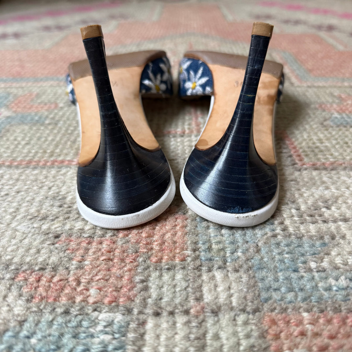 Y2K Denim Manolo Blahnik Daisy Mules - US 6.5
