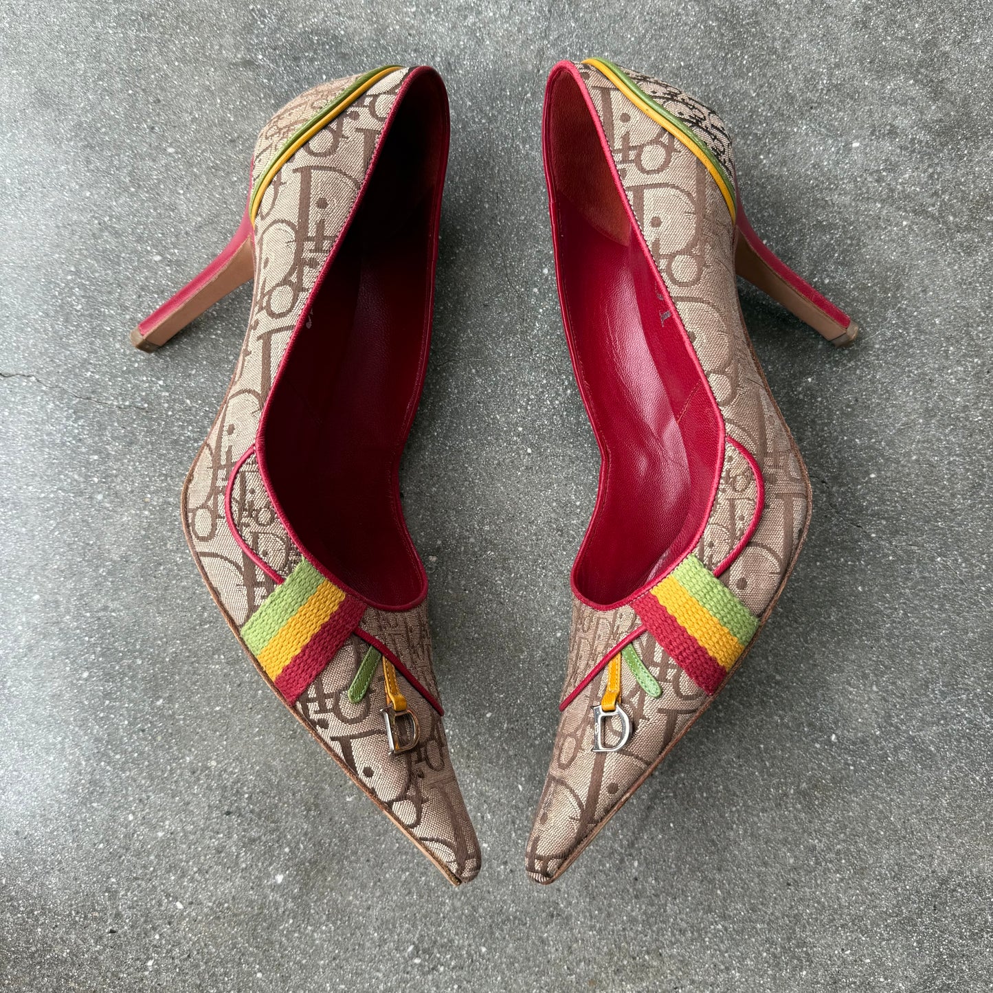 FW04 John Galliano Christian Dior Rasta Pumps - US 7.5