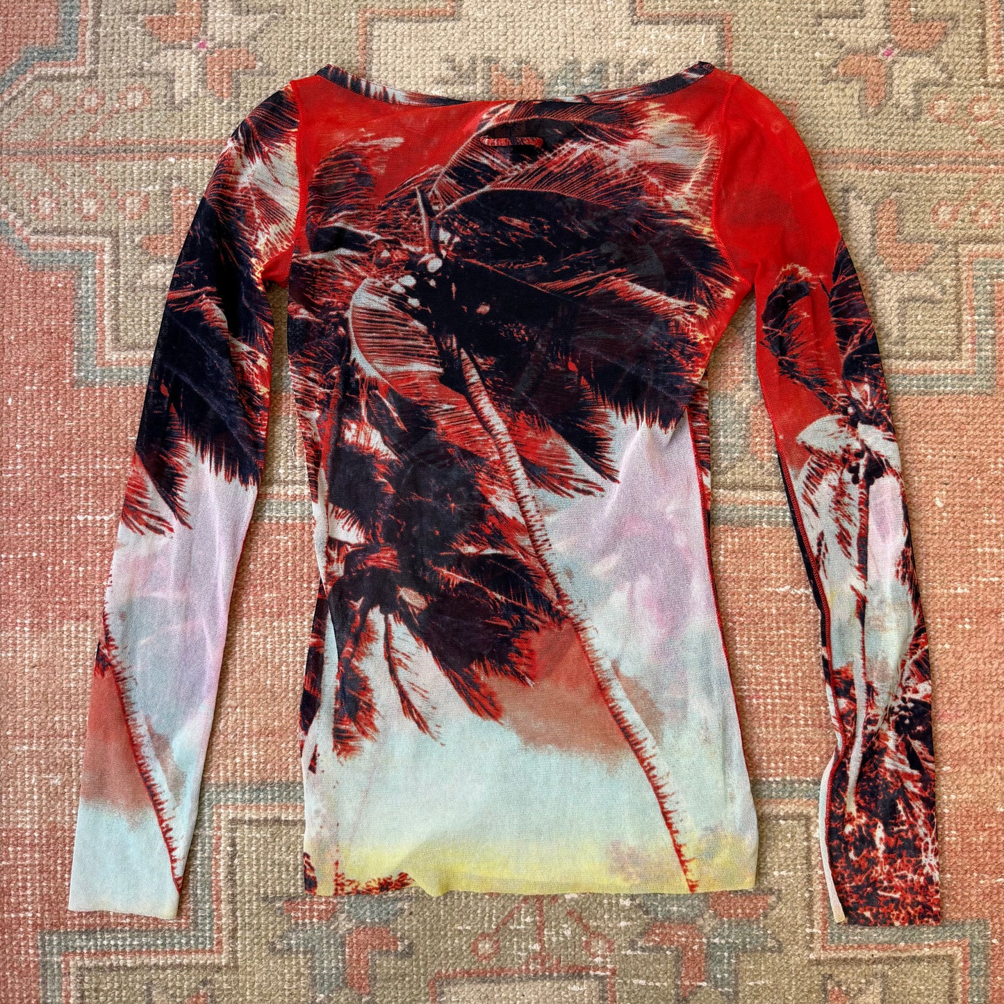 Spring 1999 Jean Paul Gaultier Palm Tree Top - size XS-M