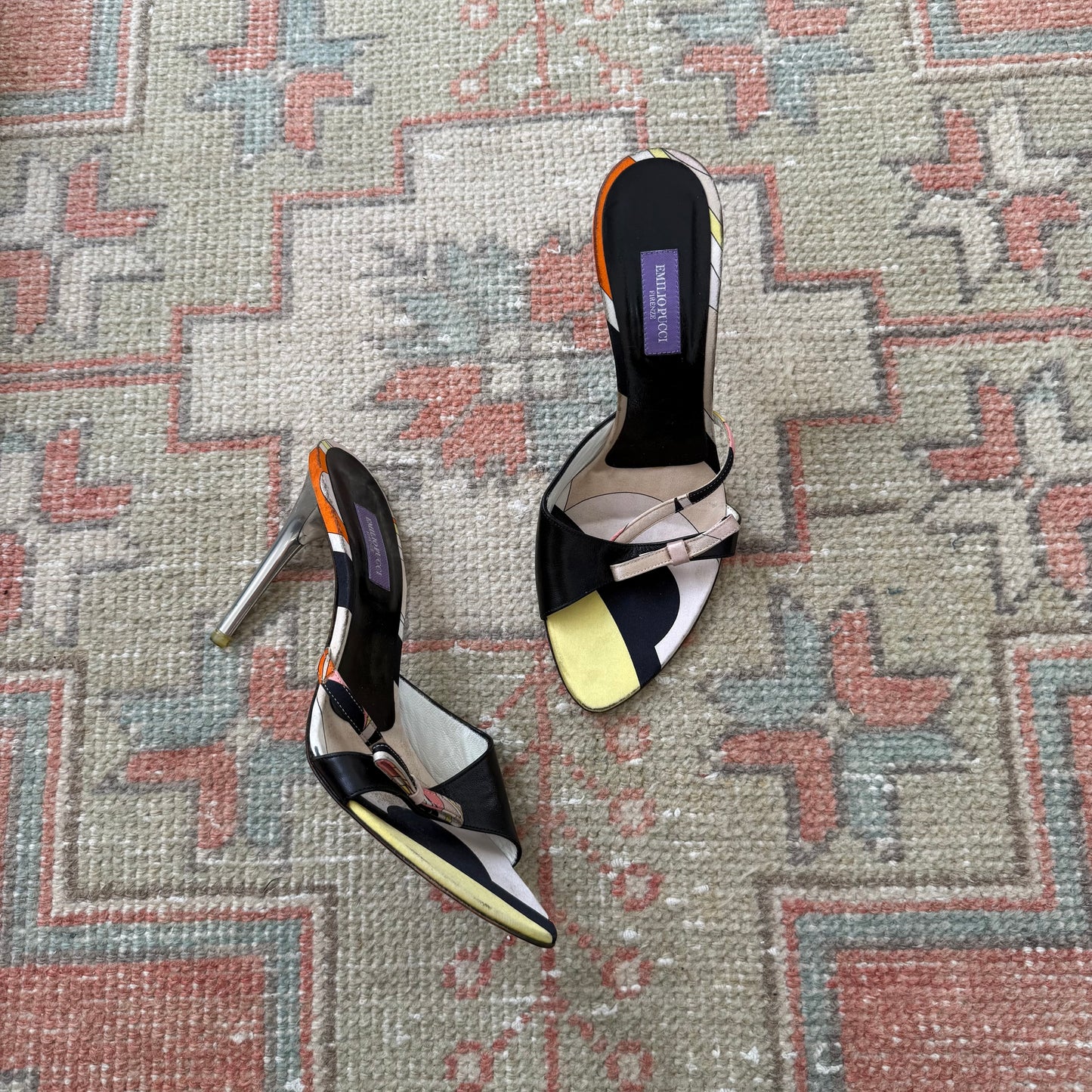 00s Pucci Rhinestone Bow Sandals - US 7.5