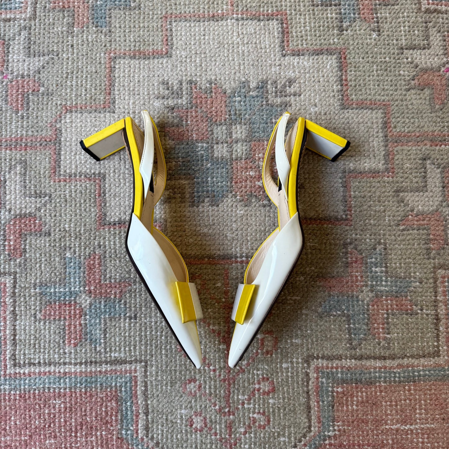 S/S2013 Marc Jacobs Louis Vuitton Checkered Slingbacks - US 6