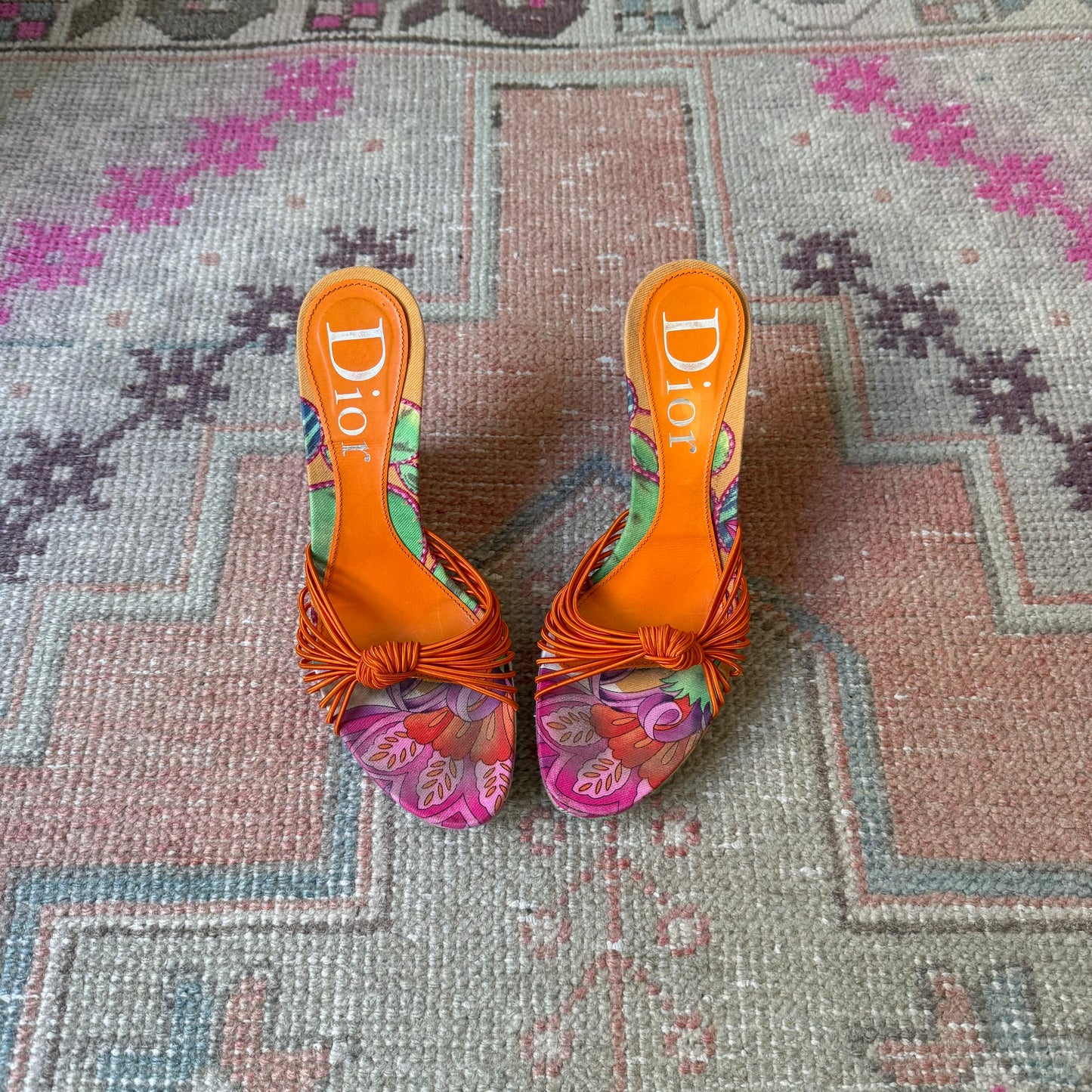 S/S2003 Galliano Dior Tropical Wedge - US 7-7.5