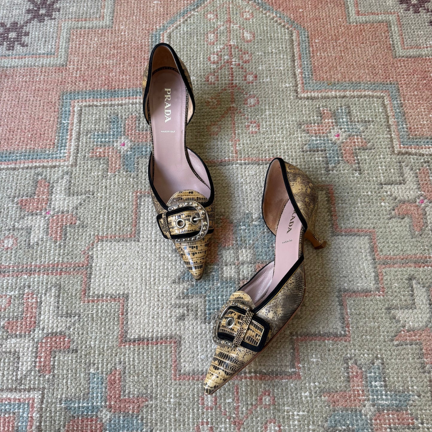 F/W2003 Prada Buckle D’Orsay Pumps - US 10