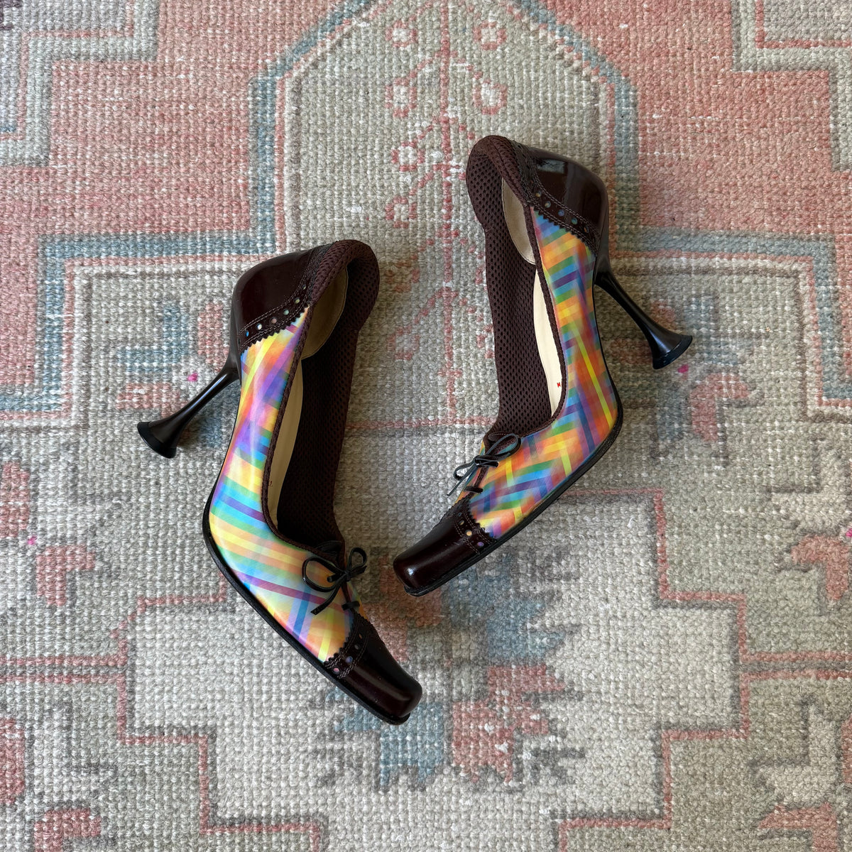 F/W1999 miu miu Holographic Pumps - US 7.5-8
