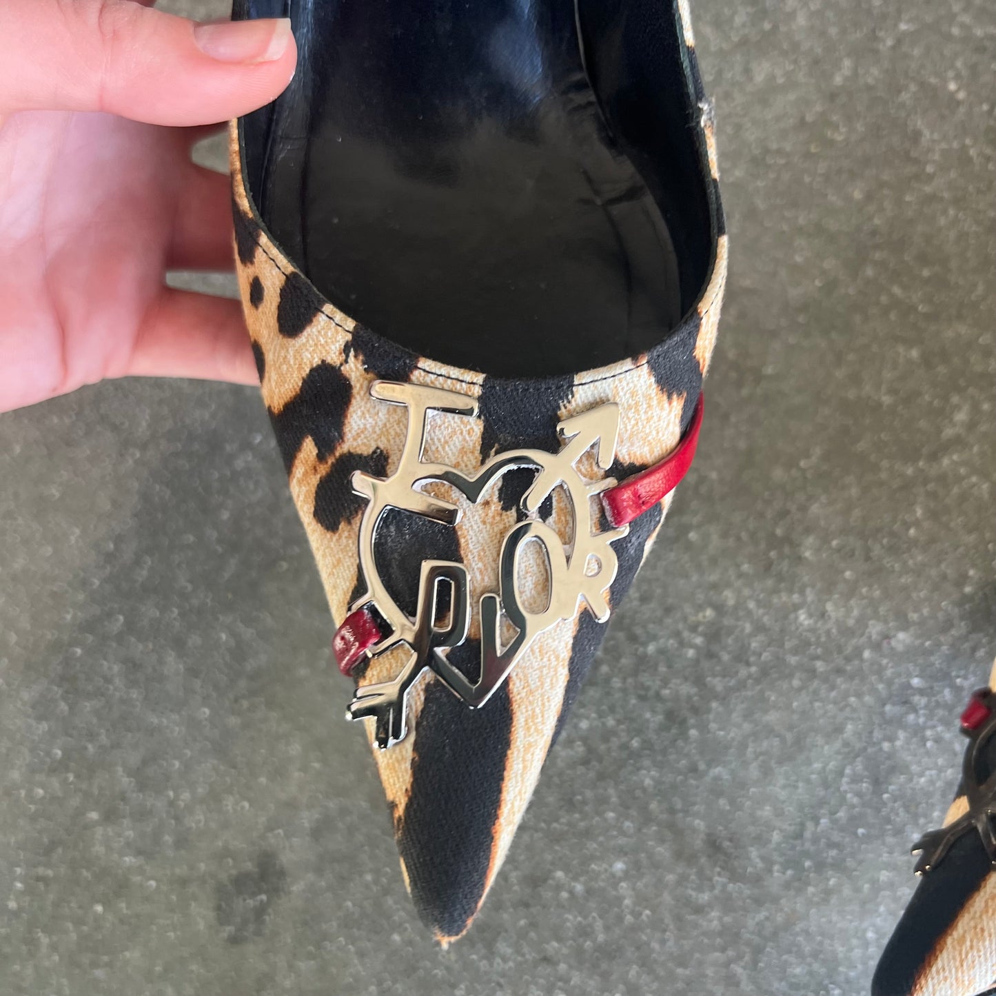 FW04 Galliano “I Love Dior” Leopard Heels - US 8