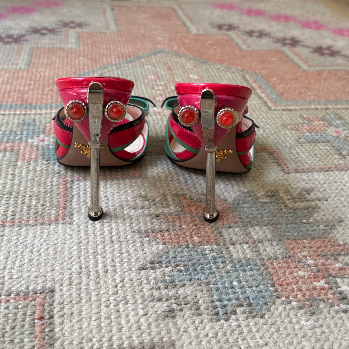 S/S2012 Prada Hot Rod Mules - US 6.5