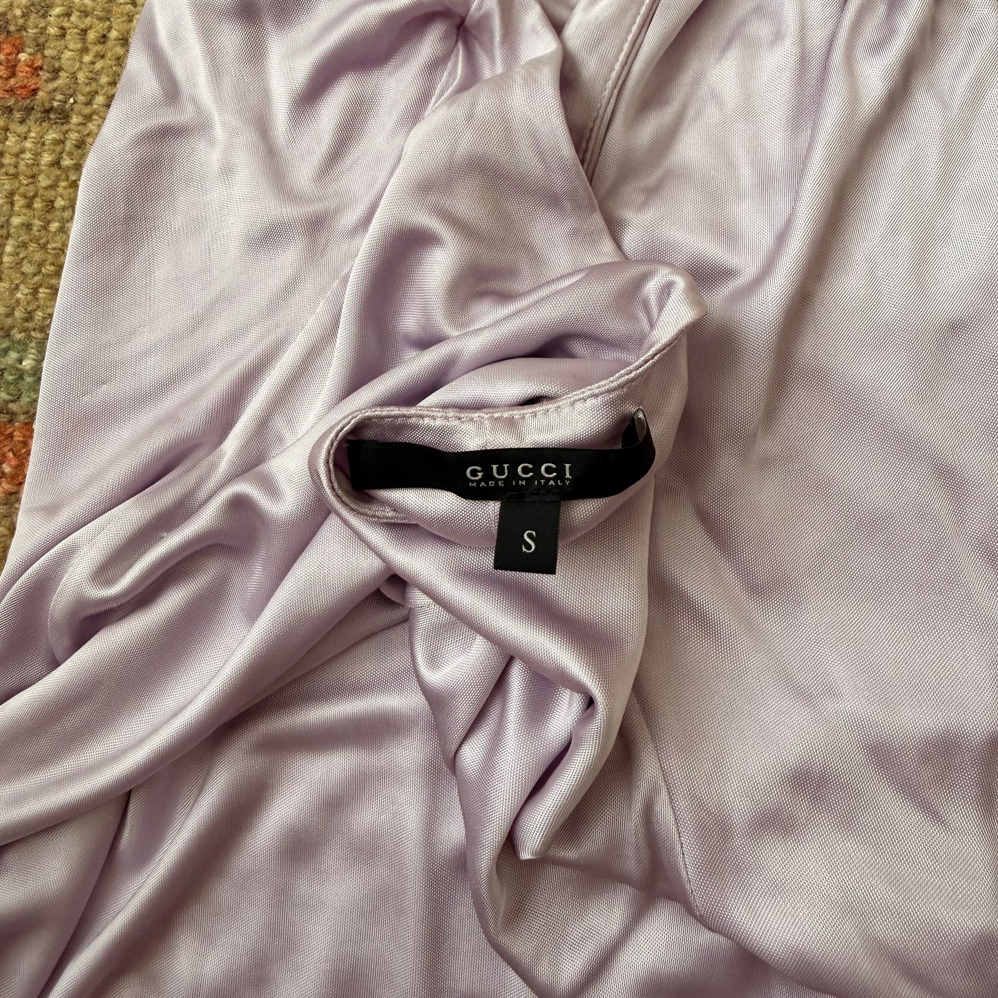 S/S2004 Tom Ford Gucci Lilac Heart Logo Halter