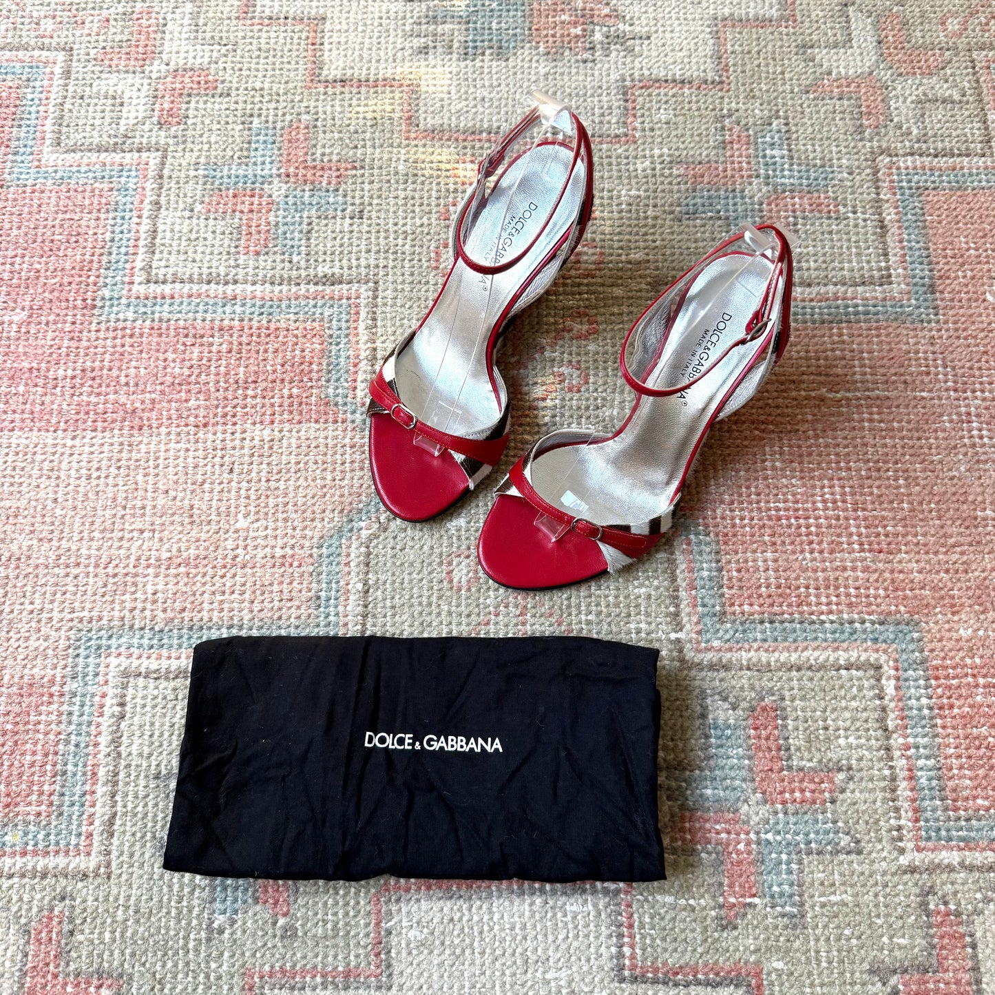 Y2K Dolce & Gabbana Pony Hair Zebra Wedges - US 6.5-7