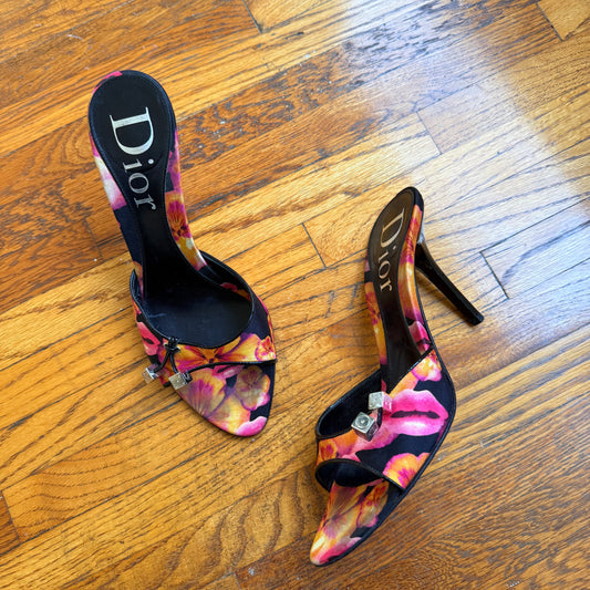 S/S2006 Galliano Dior Lip Dice Mules - US 8