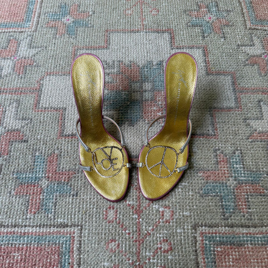 S/S2005 Giuseppe Zanotti Peace and Love Sandals - US 7
