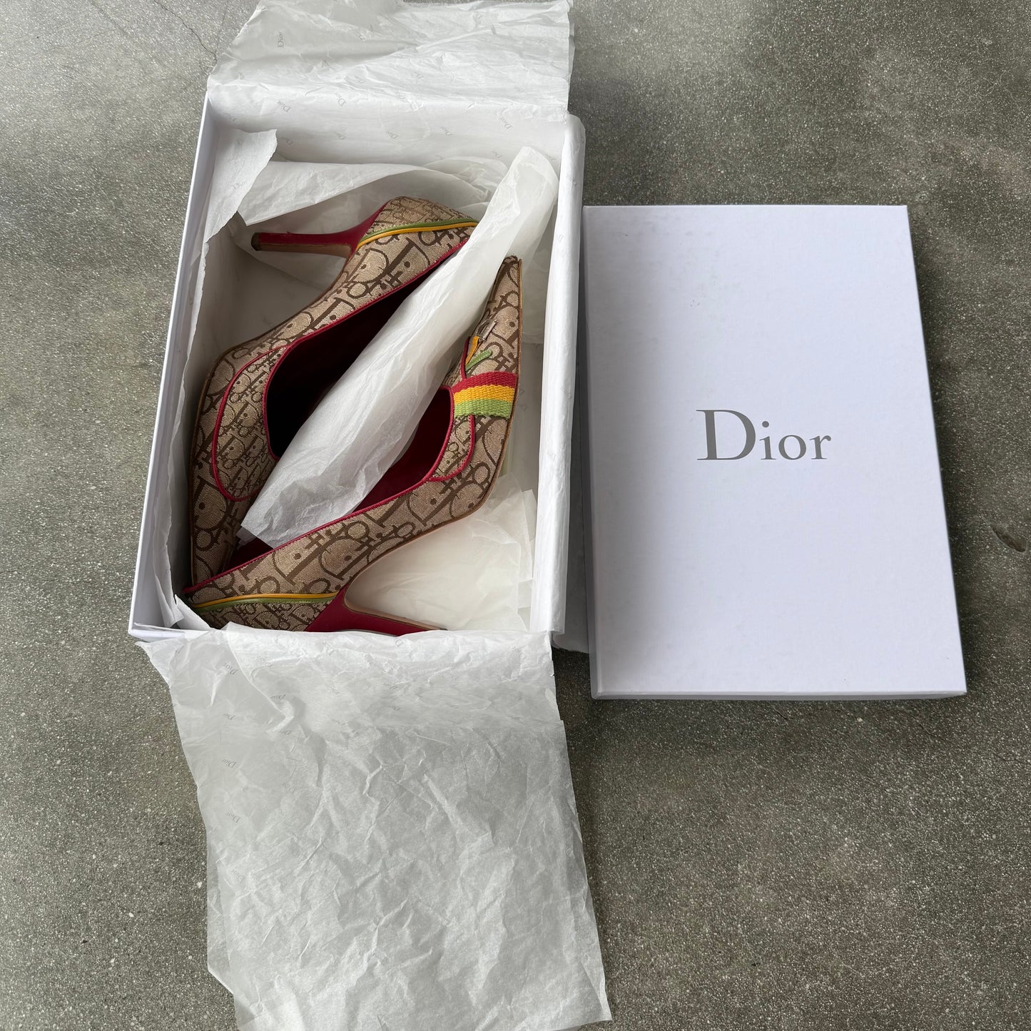 FW04 John Galliano Christian Dior Rasta Pumps - US 7.5