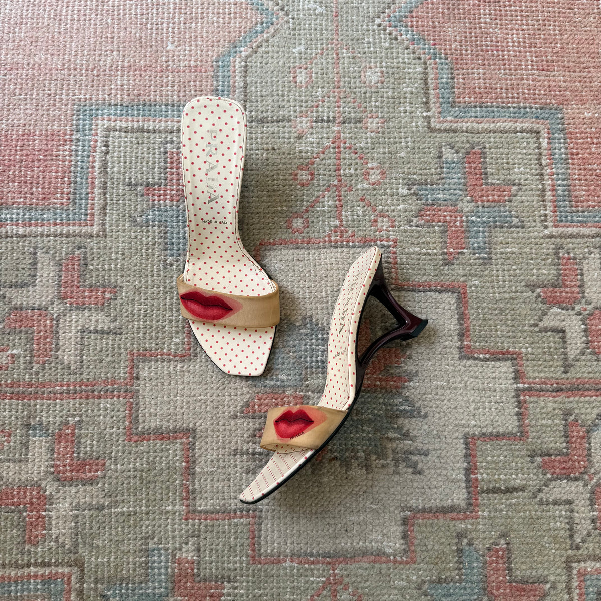 S/S2000 Prada Lip Sculptural Wedges - US 7-7.5