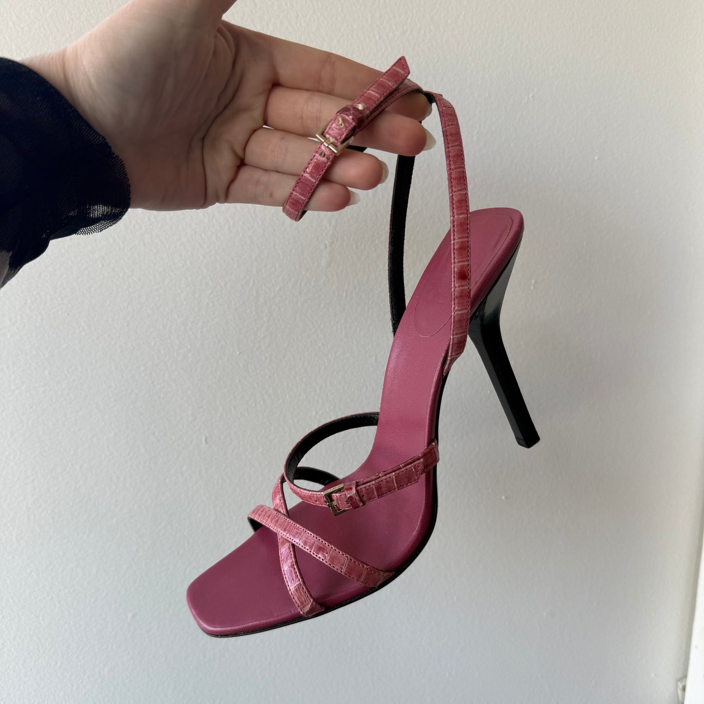 Pink Leather Gucci Tom Ford Sandals - US 8