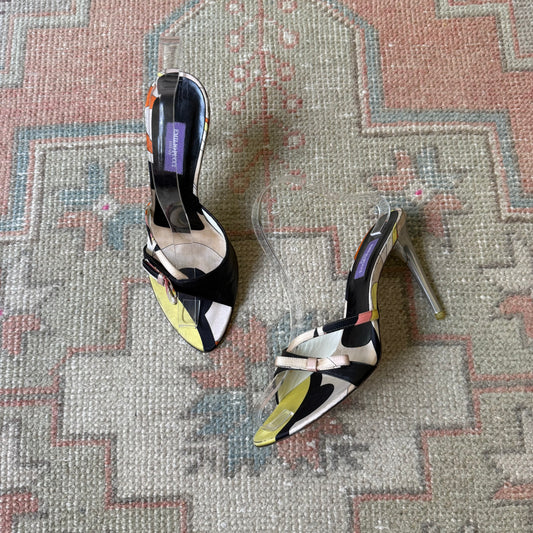 00s Pucci Rhinestone Bow Sandals - US 7.5