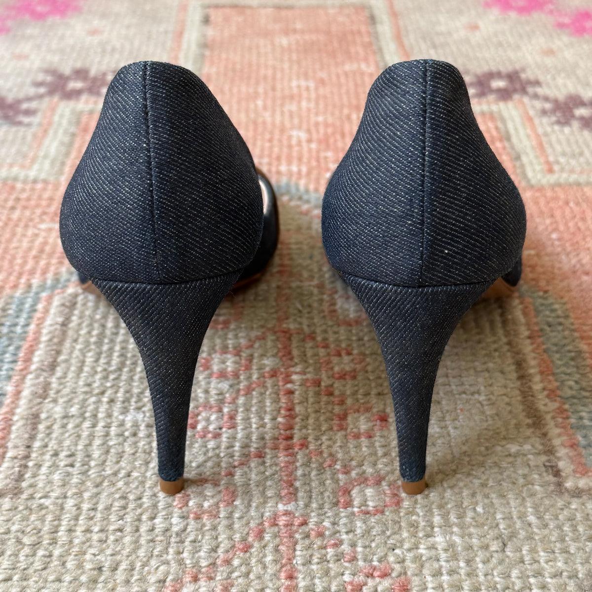 S/S2002 Galliano Dior Denim Pumps - US 9.5