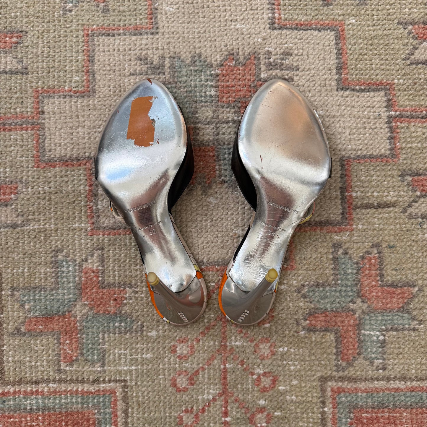 00s Pucci Rhinestone Bow Sandals - US 7.5