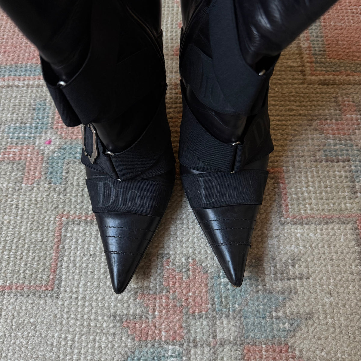 F/W2004 Galliano Dior Bondage Boots - US 6.5-7