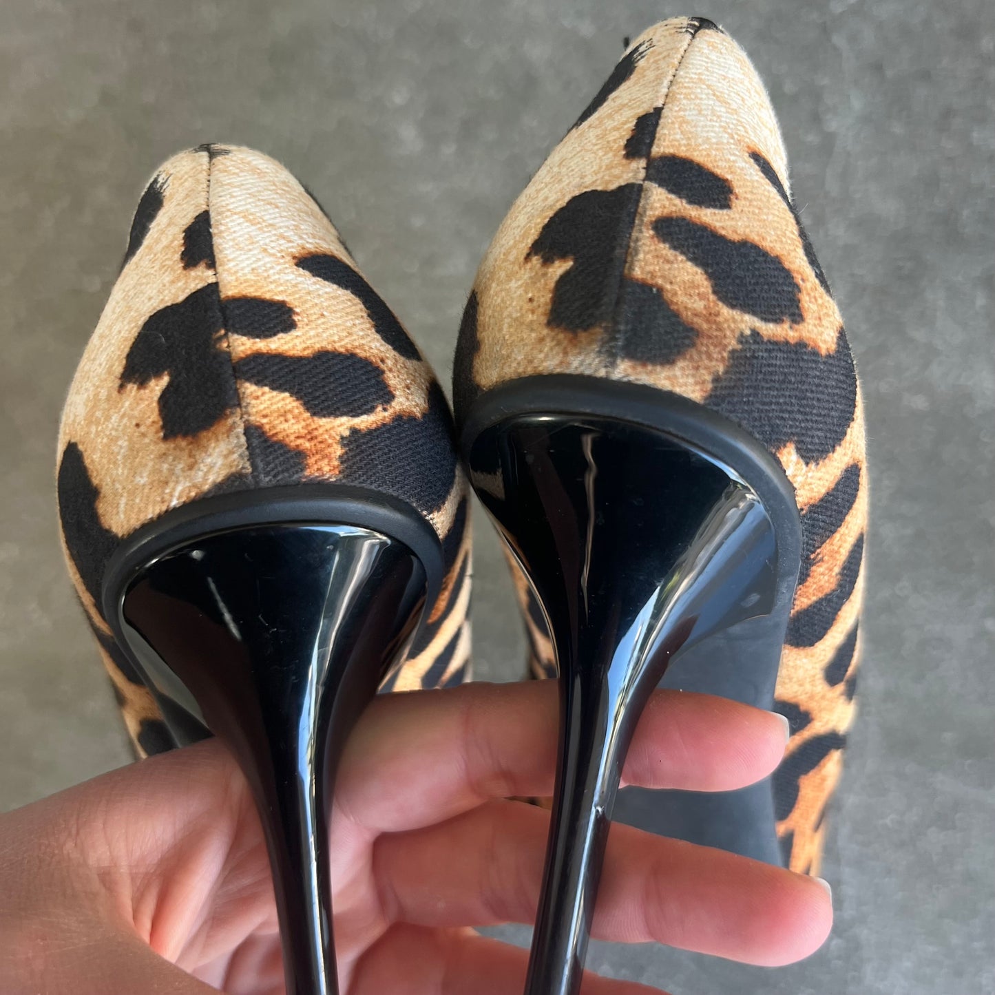 FW04 Galliano “I Love Dior” Leopard Heels - US 8