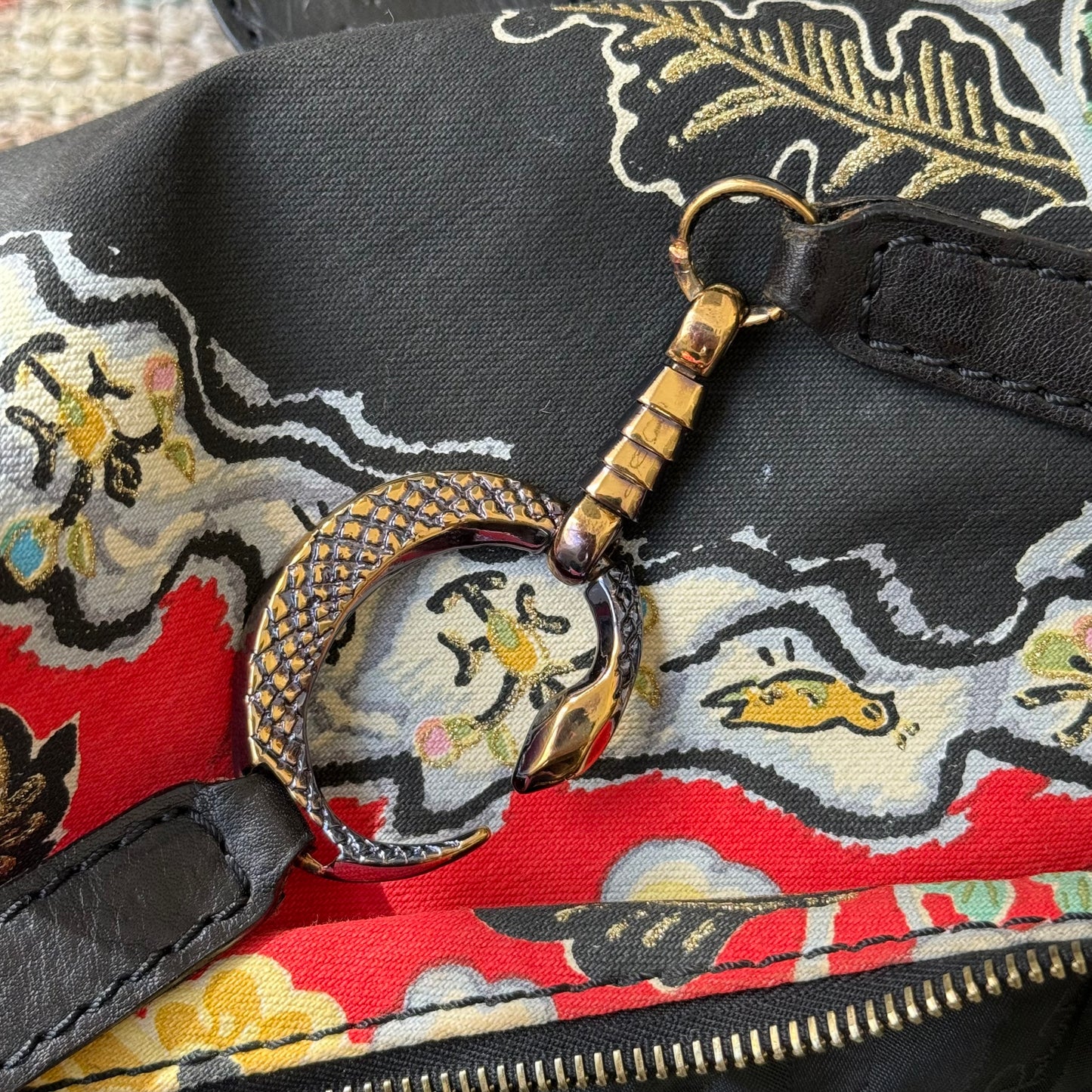 S/S2003 Roberto Cavalli Chinoiserie Shoulder Bag