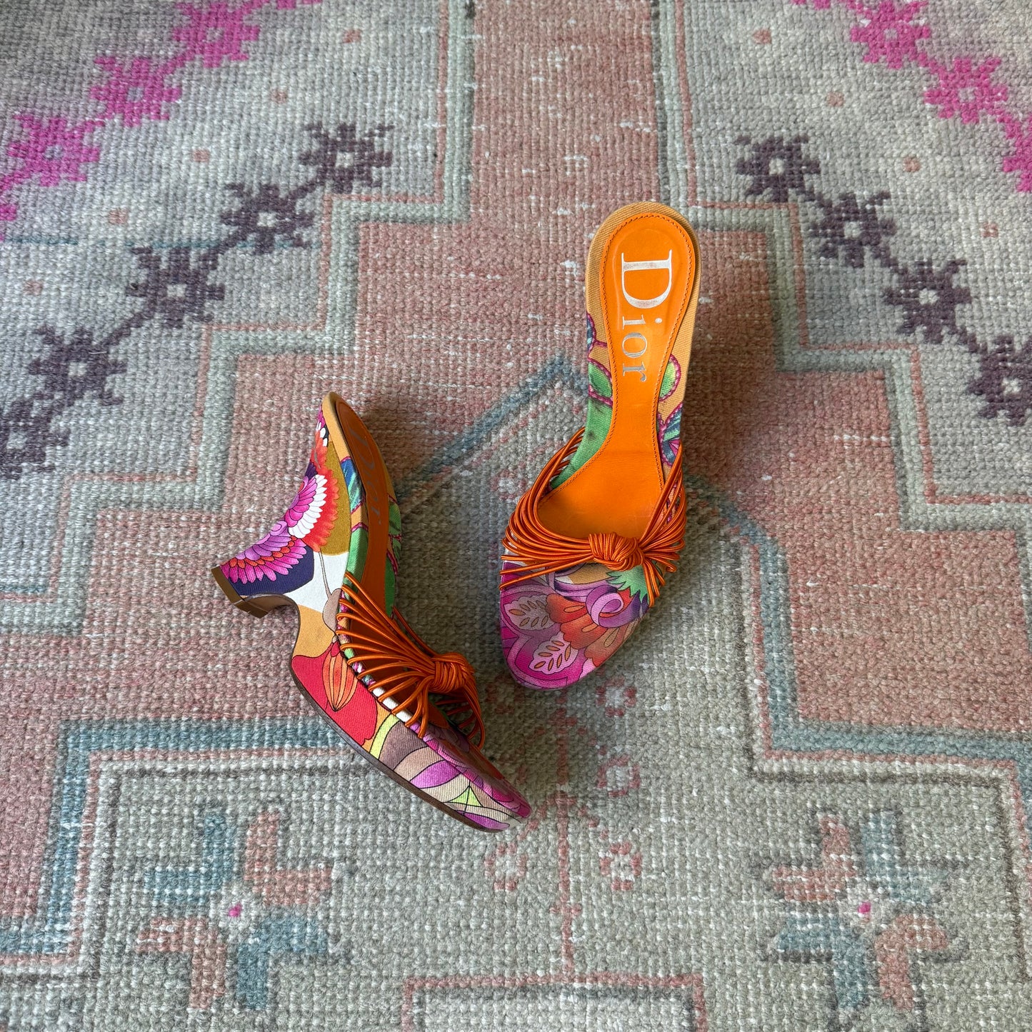 S/S2003 Galliano Dior Tropical Wedge - US 7-7.5