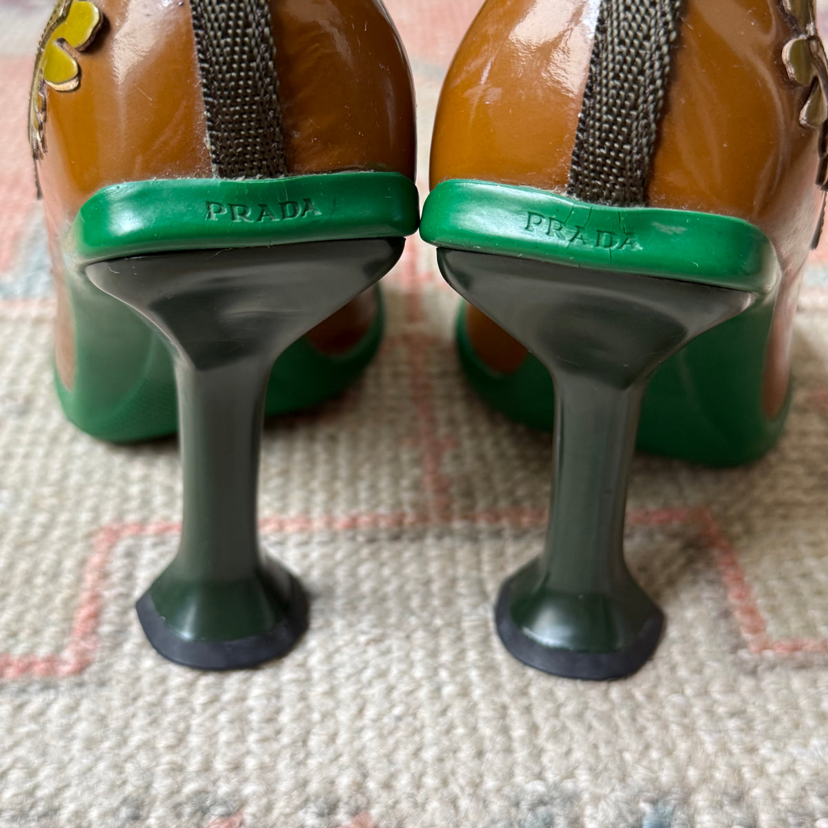 F/W1999 Foliage Peep Toe Heels - US 6
