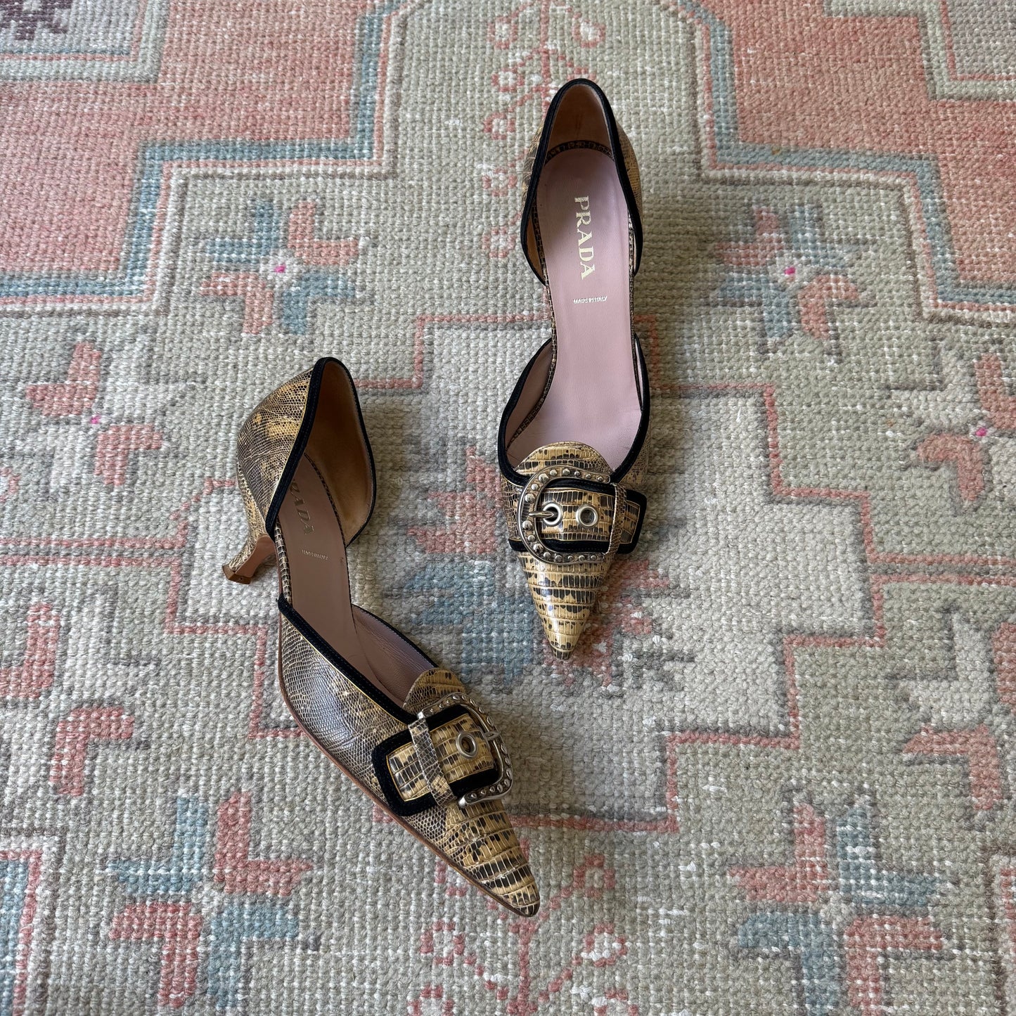 F/W2003 Prada Buckle D’Orsay Pumps - US 10