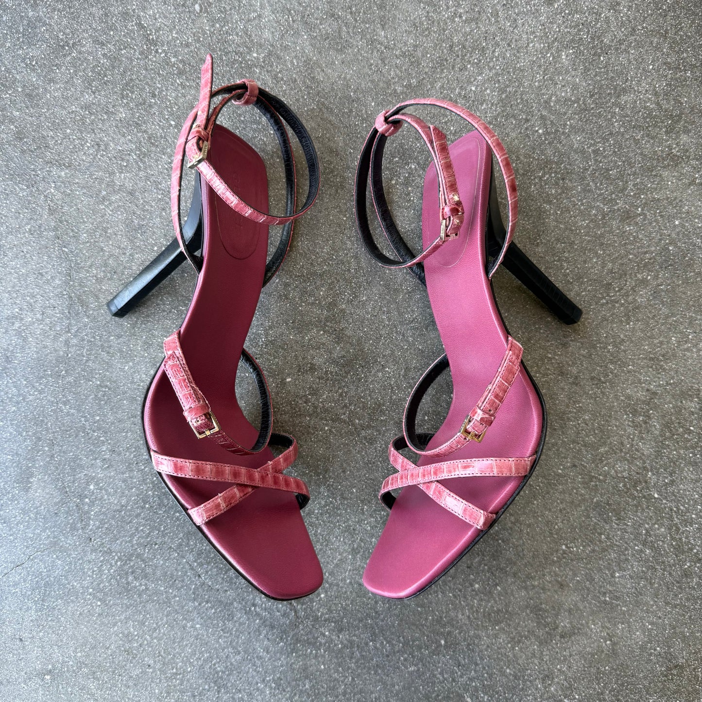 Pink Leather Gucci Tom Ford Sandals - US 8