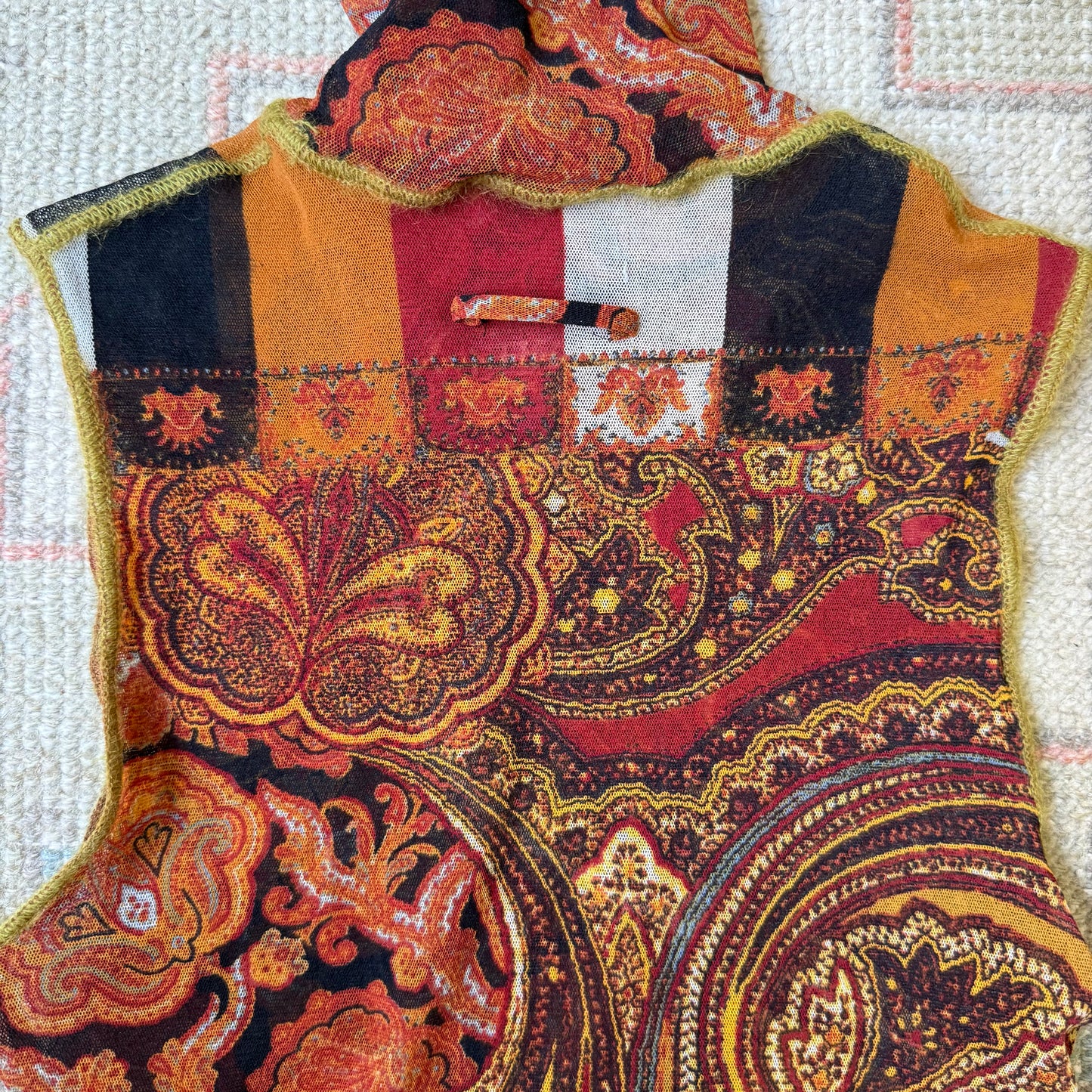 F/W2002 Gaultier Paisley 3 Piece Skirt Set